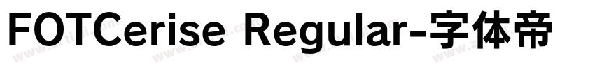 FOTCerise Regular字体转换